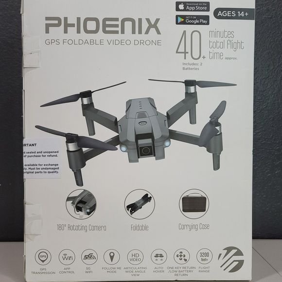 Vivitar Other - New Vivitar DRC-LSX10 VTI Phoenix Foldable Camera Drone 40+ Min, Dual Camera, 5G